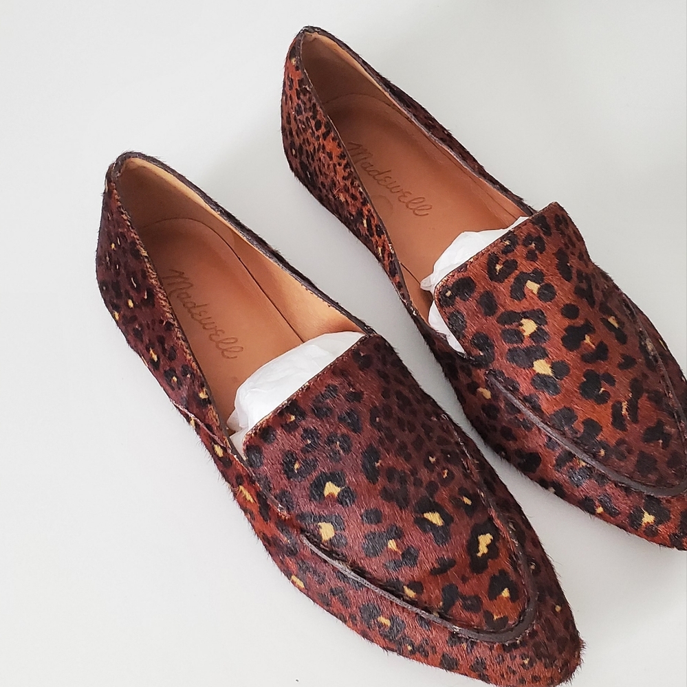 Madewell The Frances Skimmer In Painted Leopard Calf Hair Loafers - Picture 6 of 8